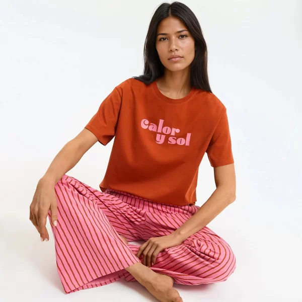 Πιτζάμα από βαμβακερό ζέρσεϊ