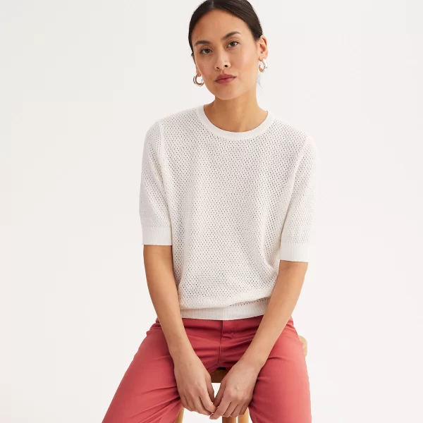 Πουλόβερ με στρογγυλή λαιμόκοψη