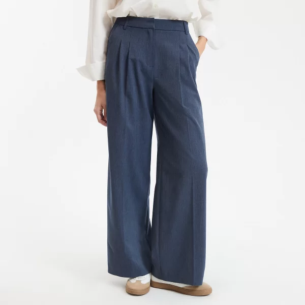 La Redoute Collections Παντελόνι φαρδύ με πιέτες