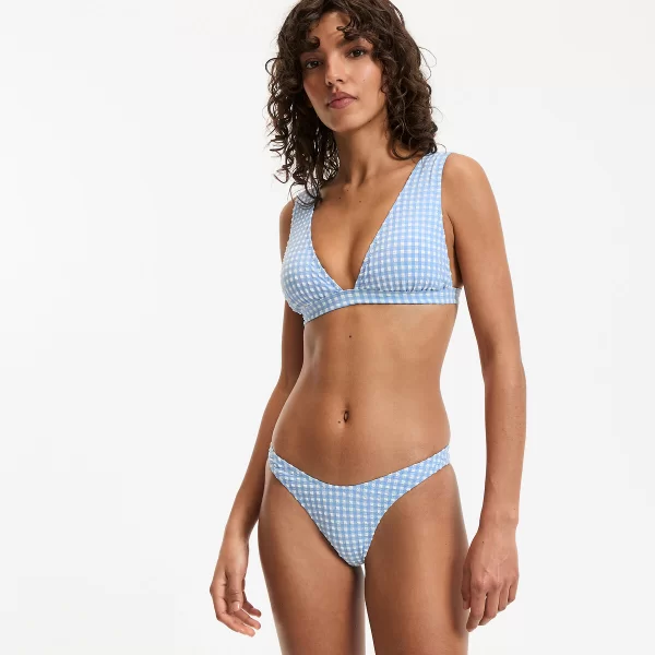 Σλιπ μαγιό με καρό σχέδιο