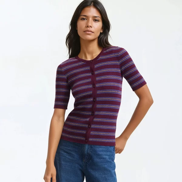 La Redoute Collections Ζακέτα με ρίγες