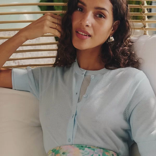 La Redoute Collections Κοντή ζακέτα με στρογγυλή λαιμόκοψη