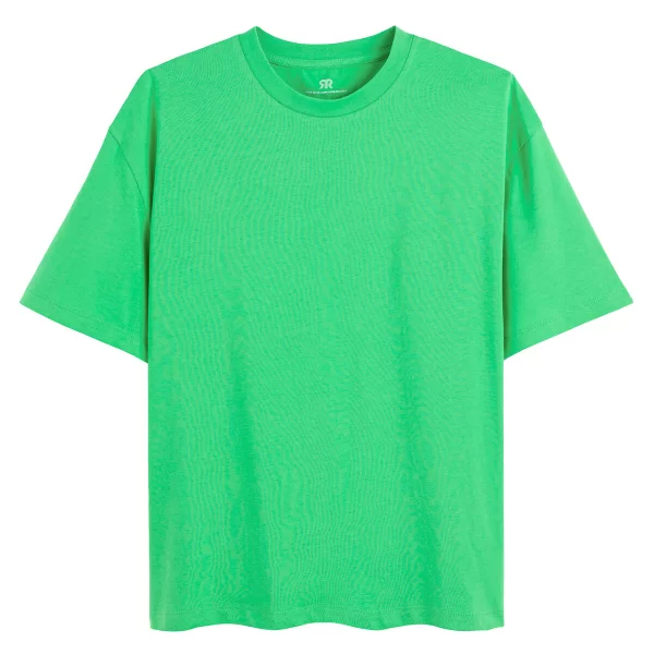 Κοντομάνικο T-shirt με στρογγυλή λαιμόκοψη