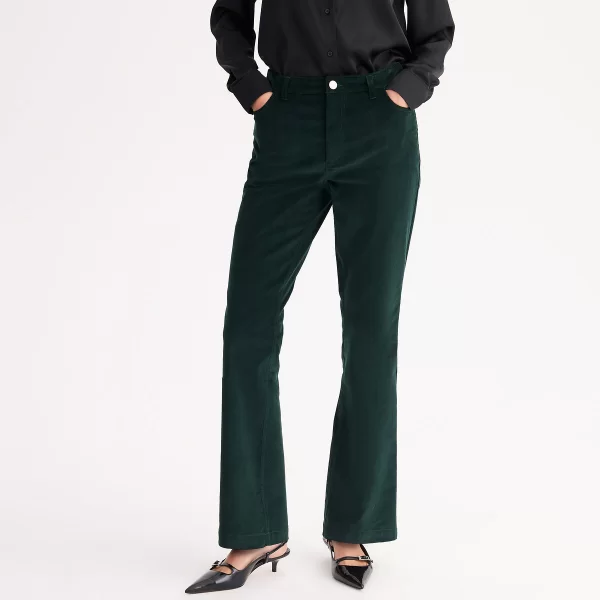 Anne Weyburn Bootcut παντελόνι από κοτλέ ύφασμα