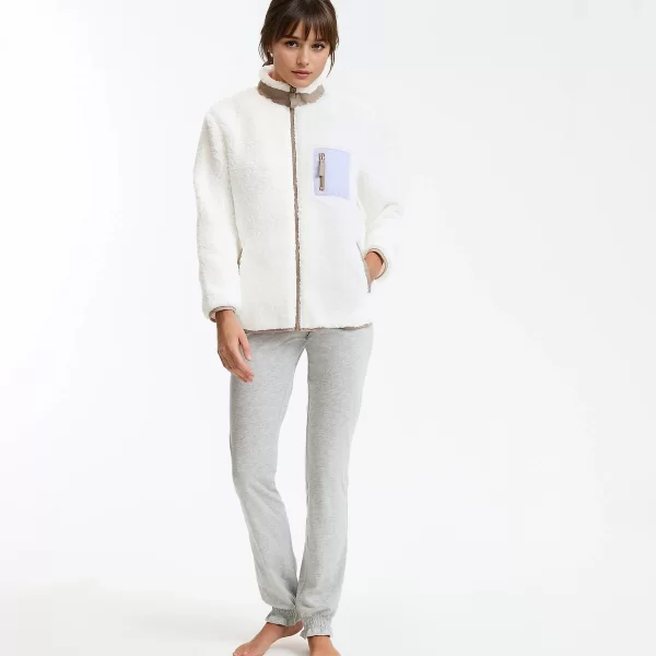 SO'HOME Κοντή ζακέτα homewear από φλις