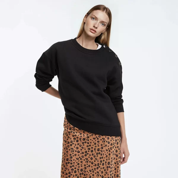 Φούτερ με στρογγυλή λαιμόκοψη