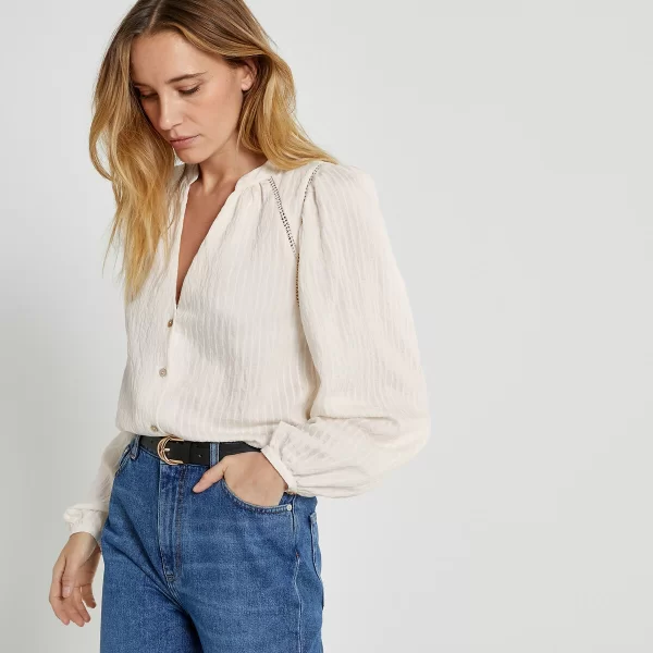 Μακρυμάνικη φαρδιά πουκαμίσα