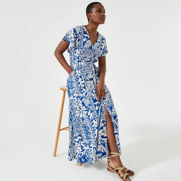 Anne Weyburn Εβαζέ μακρύ φόρεμα με φλοράλ μοτίβο