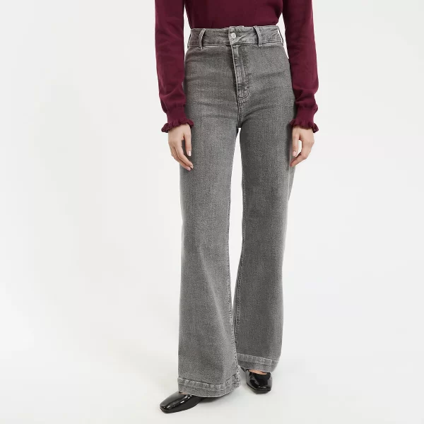 La Redoute Collections Ψηλόμεσο φαρδύ τζιν