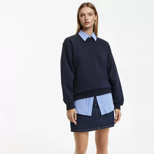 Φούτερ με στρογγυλή λαιμόκοψη