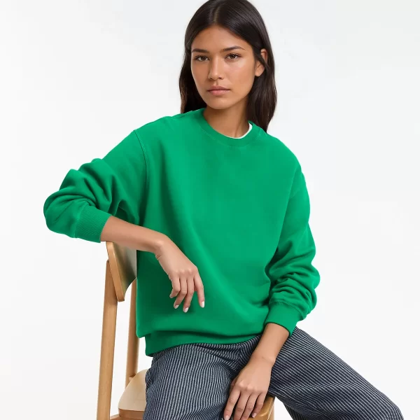 Φούτερ με στρογγυλή λαιμόκοψη