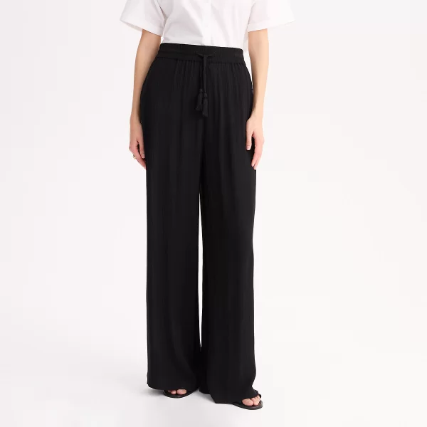 Anne Weyburn Φαρδύ παντελόνι από κρεπόν