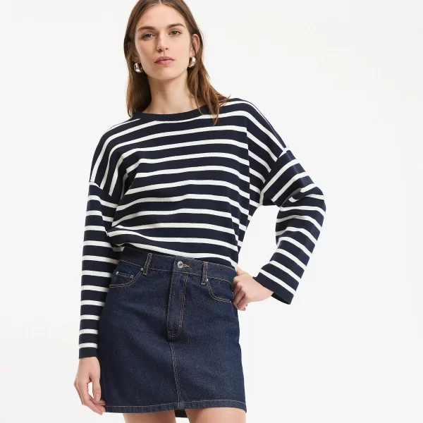 La Redoute Collections Χοντρό πλεκτό χωρίς γιακά