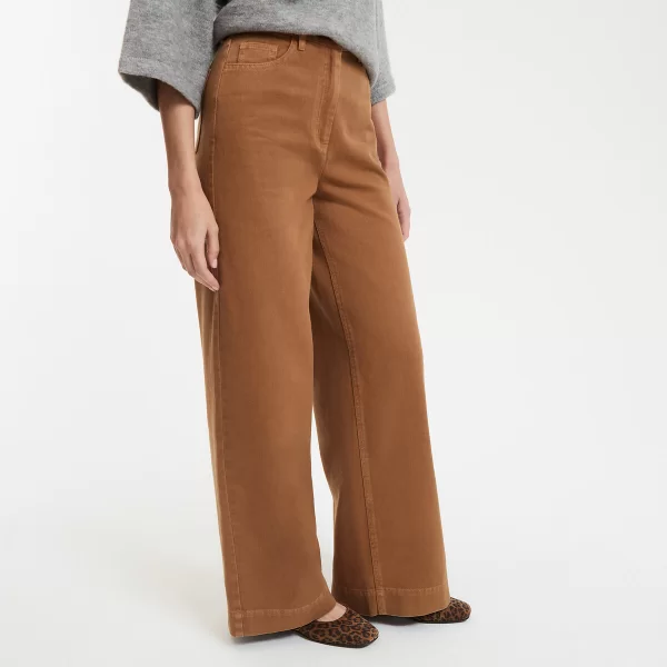 La Redoute Collections Ψηλόμεσο φαρδύ παντελόνι