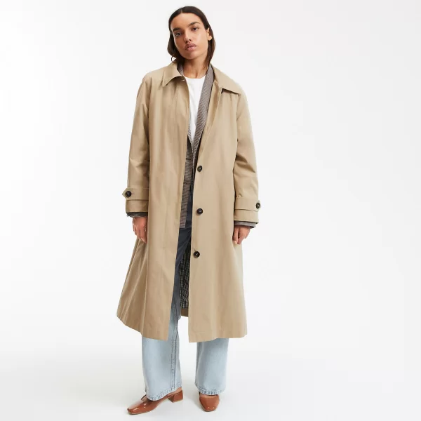 La Redoute Collections Μακριά καμπαρντίνα με κουμπιά