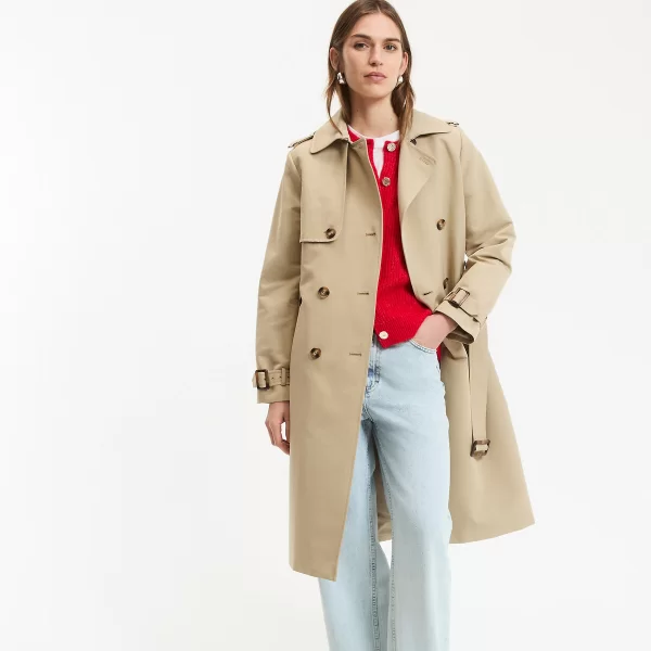 Καμπαρντίνα με διπλό κούμπωμα