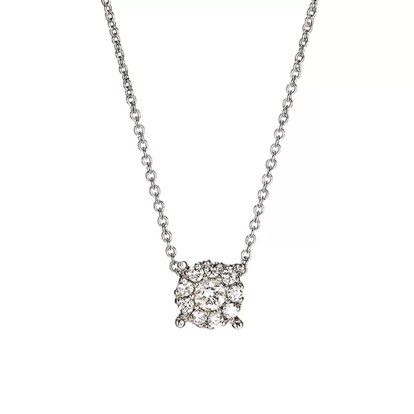  Μενταγιόν με Διαμάντια Λευκόχρυσος Κ18 - 10068P