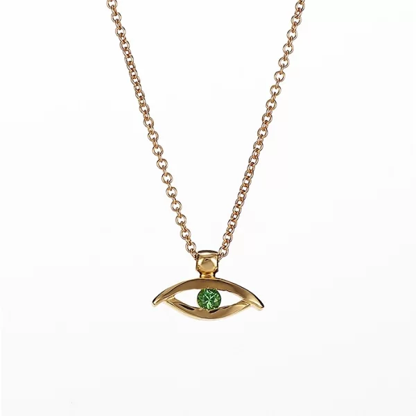 Μενταγιόν με Ορυκτή Πέτρα Χρυσός Κ18 - 09015Y