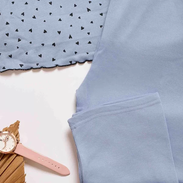 Βαμβακερή Πιτζάμα Sweet Dreams - Μοβ - LC5009-Μοβ-M