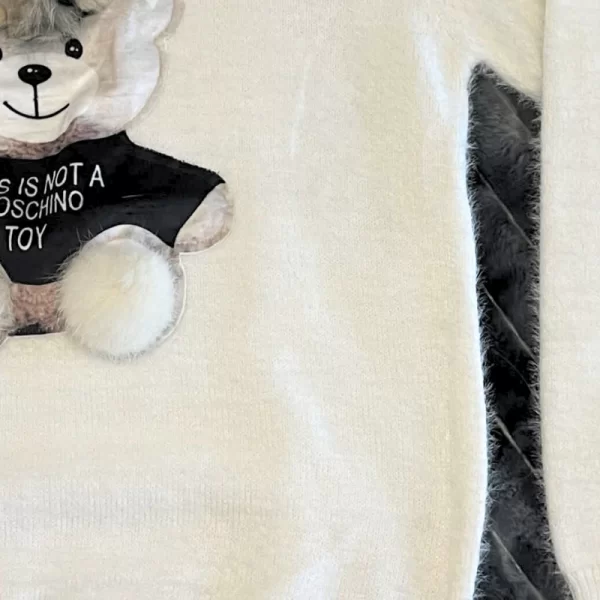 Μπλούζα Μοχέρ Bear - Λευκό - 3042-Λευκό-One Size