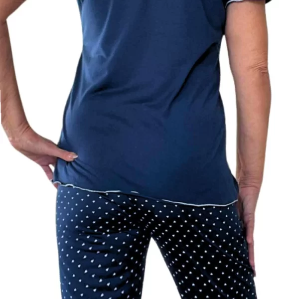 Πιτζάμα Βαμβακερή Capri - Μπλε - AB67441-Μπλέ-M