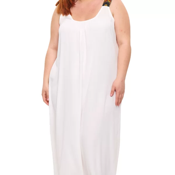 Plus Size Φόρεμα Margaret - Λευκό - LC3801-Λευκό-One Size