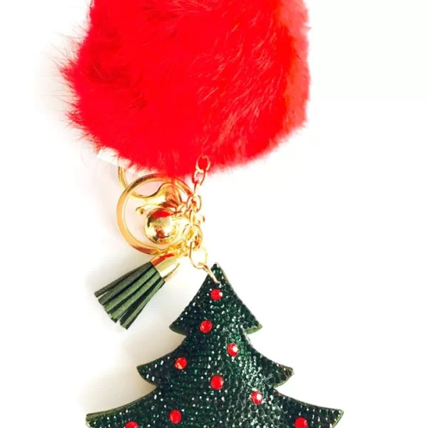 LINGERIE CENTER Μπρελόκ Χριστουγεννιάτικο Δέντρο - Κόκκινο - LC2023-L