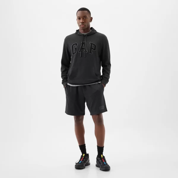 Σορτς GAP French Terry Logo Shorts B85 Charcoal Heather Grey S