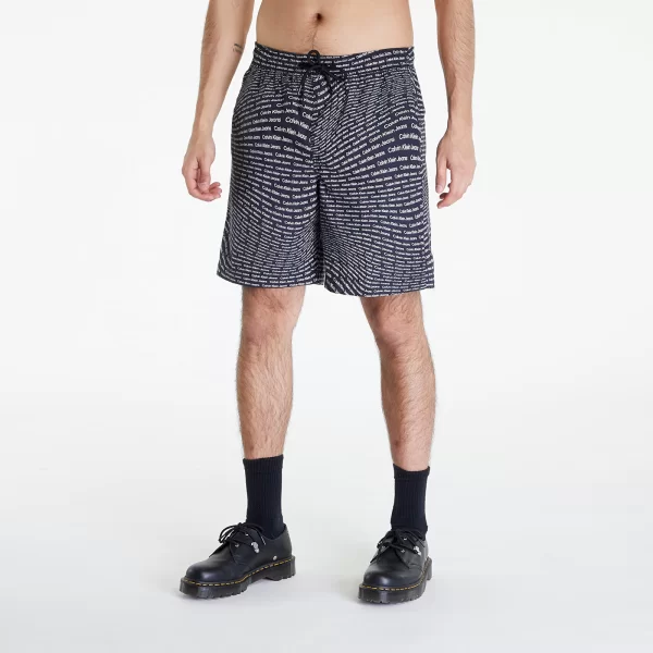 Σορτς Calvin Klein Jeans Aop Shorts Black S