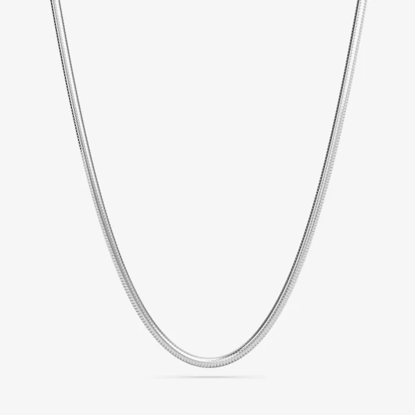 Κολιέ FURIOSA® Round Snake Choker - 38+5 cm Silver Universal