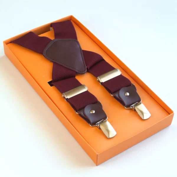 XXXL LEO Τιράντες με τέσσερα σημεία - Maroon