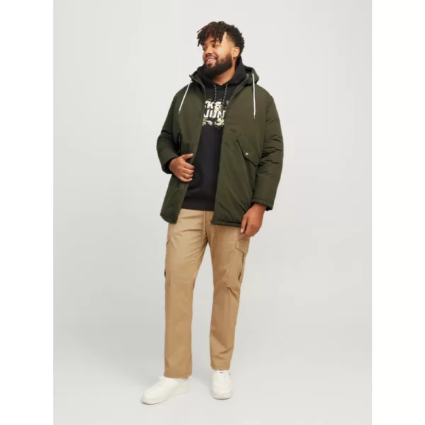 Jack & Jones Loop Parka Jacket - Forest Night