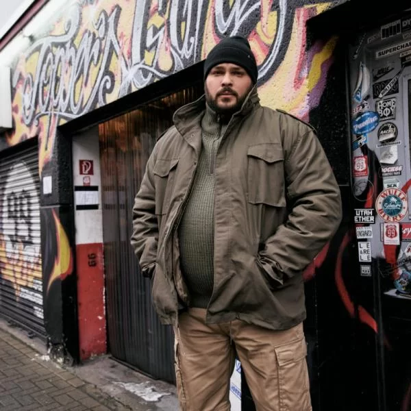 XXXL LEO Military Jacket M65 by Brandit - Dark Olive Green