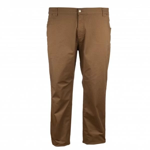 XXXL LEO Καλοκαιρινό ελαστικό πεντάτσεπο παντελόνι μεσαίου καβάλου 