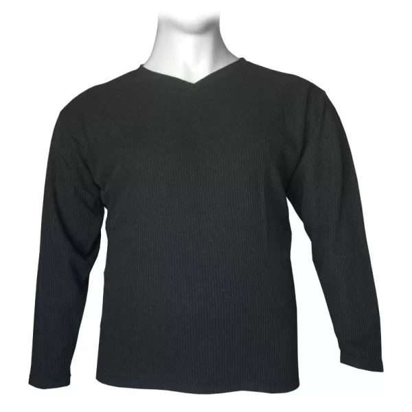 Πλεκτή μπλούζα βε μονόχρωμη - Anthracite