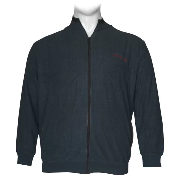 Ζακέτα βαμβακερή wool feel με κεντητές λεπτομέρειες - Dark Blue