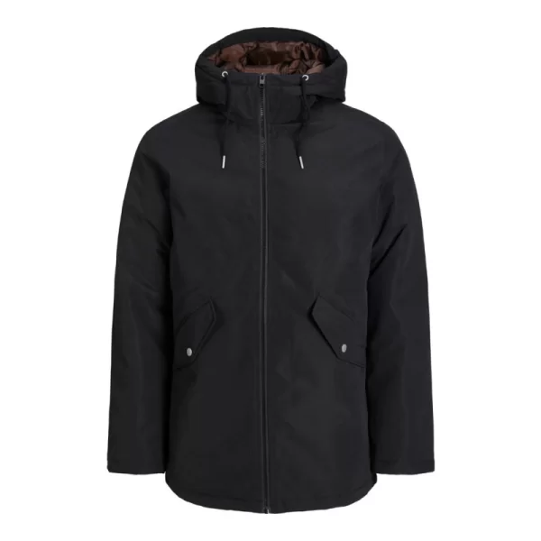 Jack & Jones Loop Parka Jacket - Black