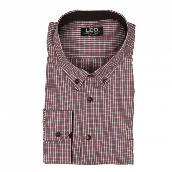 Πουκάμισο καρό γαλλικής ραφής 