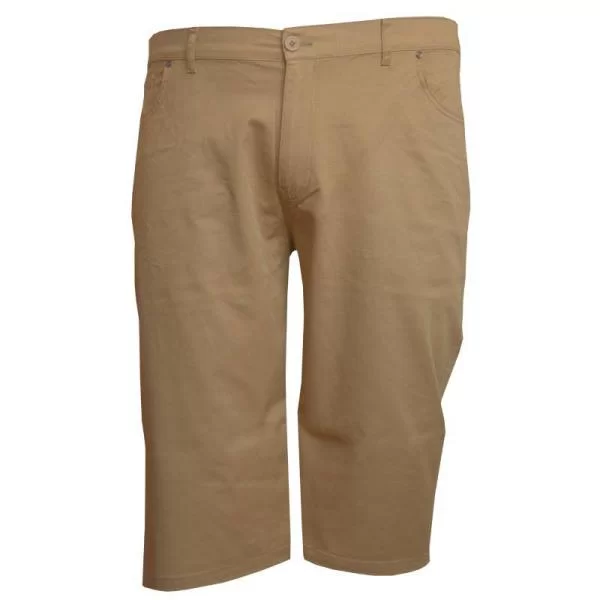 XXXL LEO Βερμούδα ελαστική πεντάτσεπη 3/4 by L.T.G. - Beige