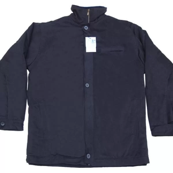 XXXL LEO Βαμβακερό Τζάκετ με επένδυση υαλοβάμβακα - ΜΑΥΡΟ