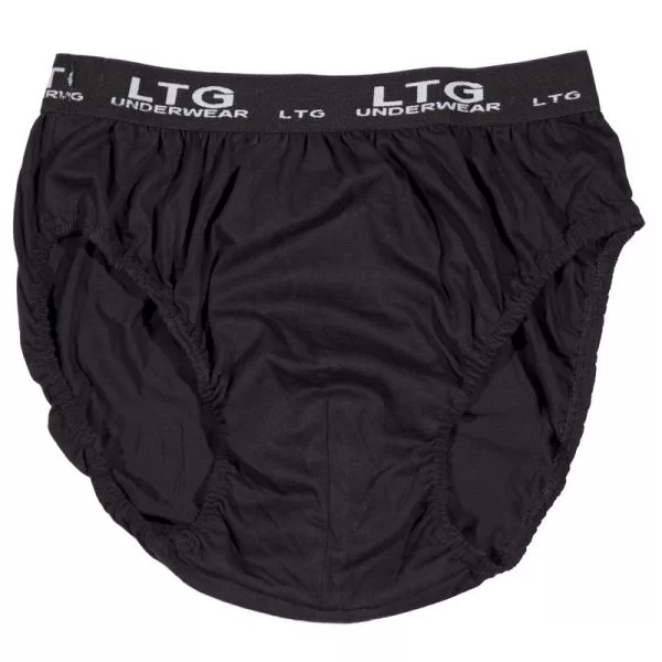 Σλιπ βαμβακερά τριών τεμαχίων - ΜΑΥΡΟ