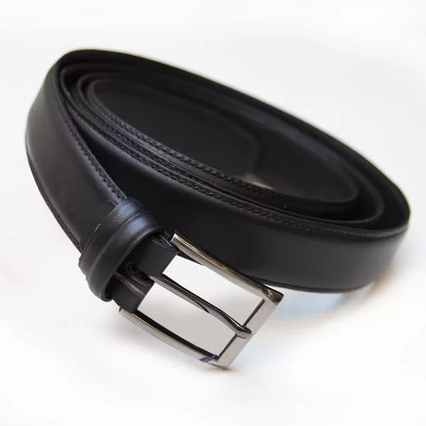 Ζώνη δερμάτινη κουστουμιού υπερμέγεθος - ΜΑΥΡΟ