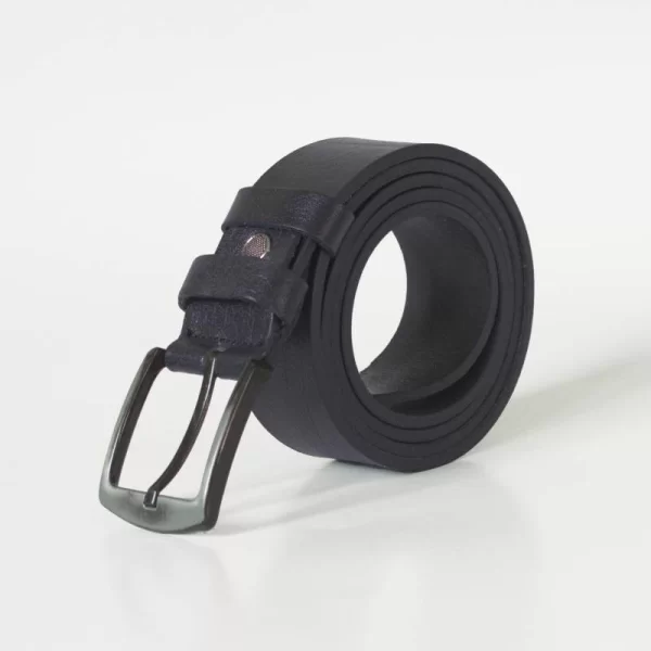 XXXL LEO Ζώνη 5cm φάρδος από μασίφ δέρμα - Dark Blue