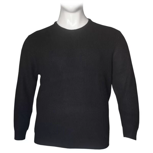 Πλεκτό πουλόβερ λαιμόκοψη της Jack & Jones - Navy Blazer