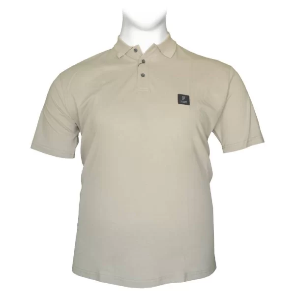 Polo pique με patch στο στήθος - Beige