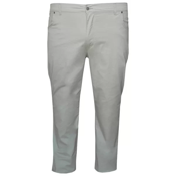 XXXL LEO Καλοκαιρινό ελαστικό πεντάτσεπο παντελόνι μεσαίου καβάλου 