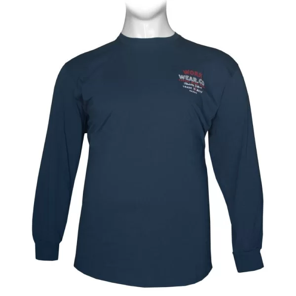 Μπλούζα λαιμόκοψη μακό με ανάγλυφη μεταξοτυπία by Leo collection - Indigo