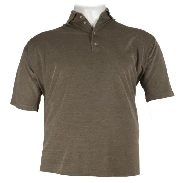 Polo πικέ κοντομάνικο μονόχρωμο - Americano Brown