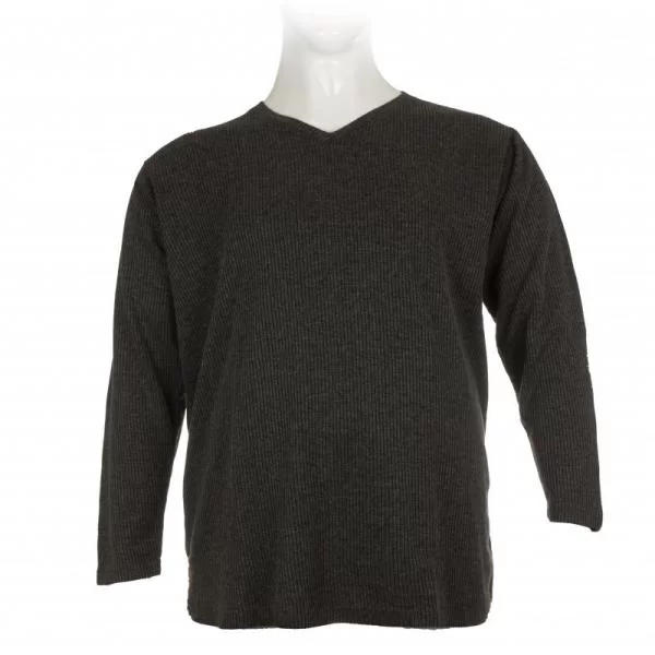 Πλεκτή μπλούζα βε μονόχρωμη - Faded Grey