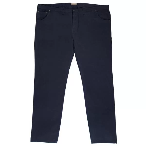 XXXL LEO Καπαρτινέ χειμερινό σταθερό παντελόνι - ΜΠΛΕ